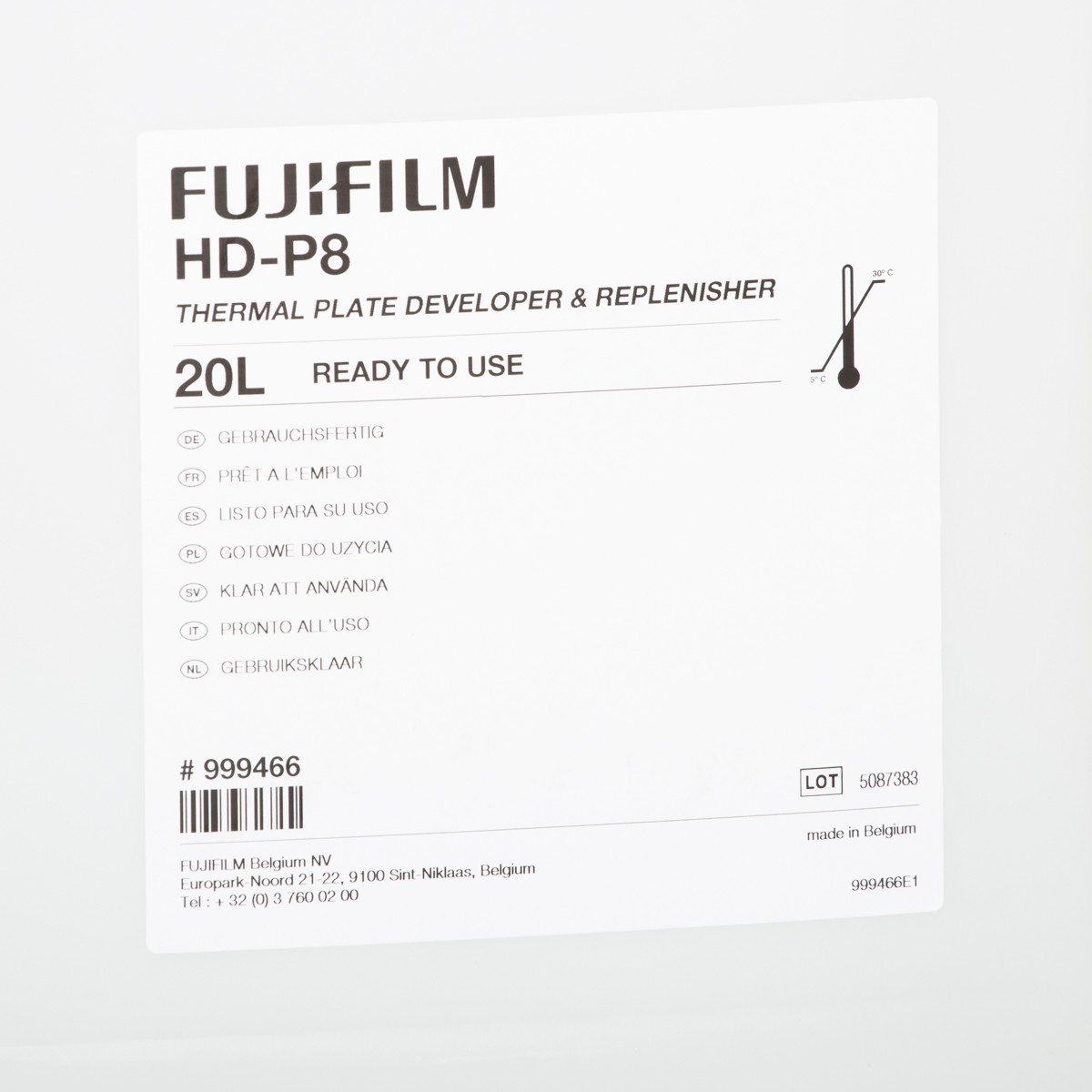 FUJI HD-P8 DEV&REP 20 lit