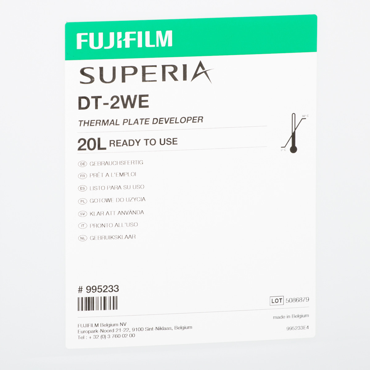 FUJI DT-2WE DEVELOPER RTU 20 lit