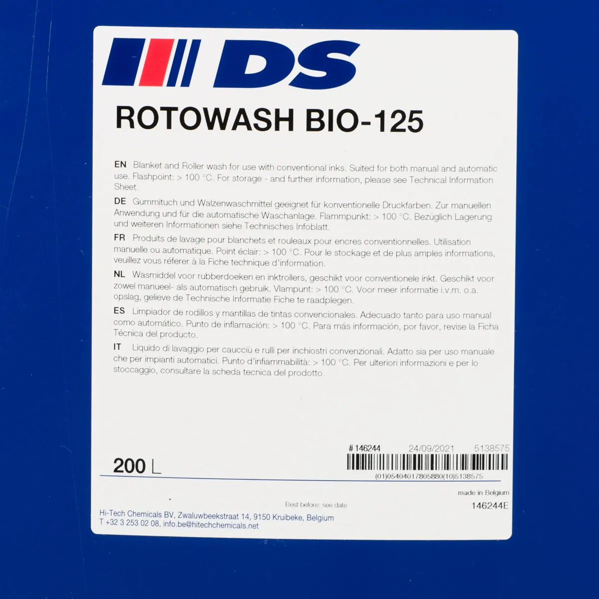 ROTOWASH BIO-125 200 l