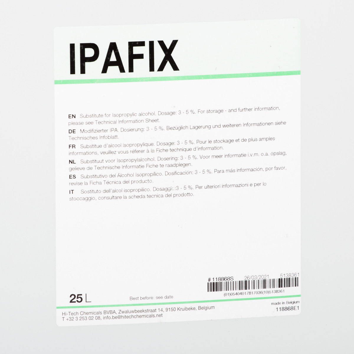 IPAFIX 25 l