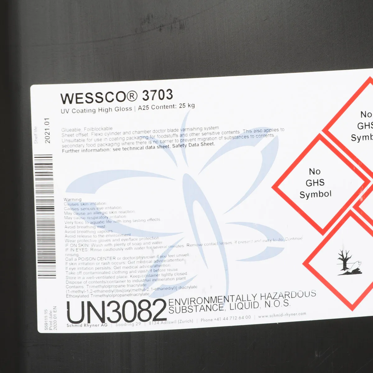 UV LAK Wessco 3703  1/25 kg 