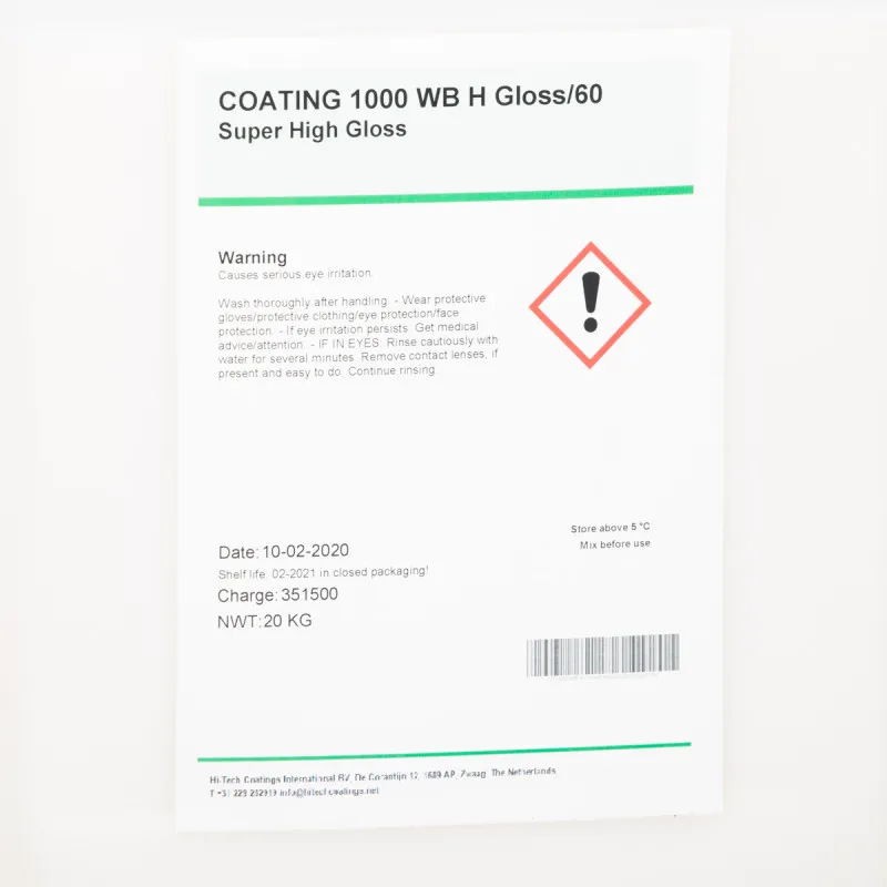 COATING 1000 WB H GLOSS/60 20 kg