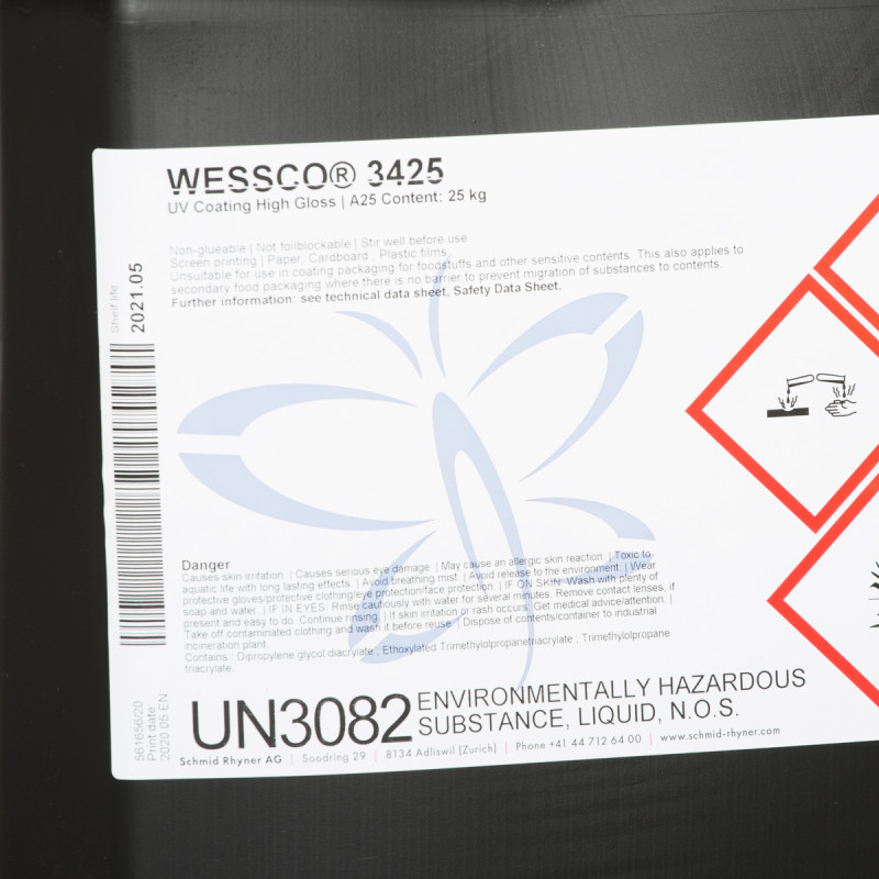Wessco 3425 UV lak high gloss 25kg