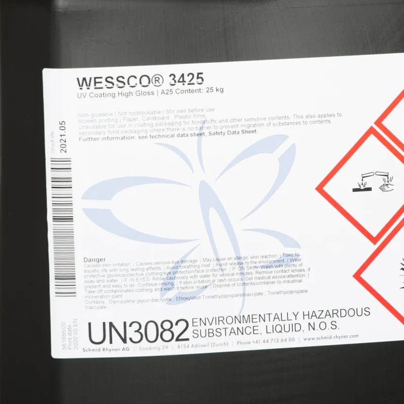 Wessco 3425 UV lak high gloss 25kg 