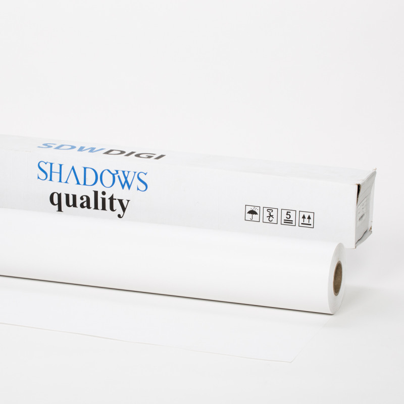 White Cotton canvas 360gr 1.37x50m mat